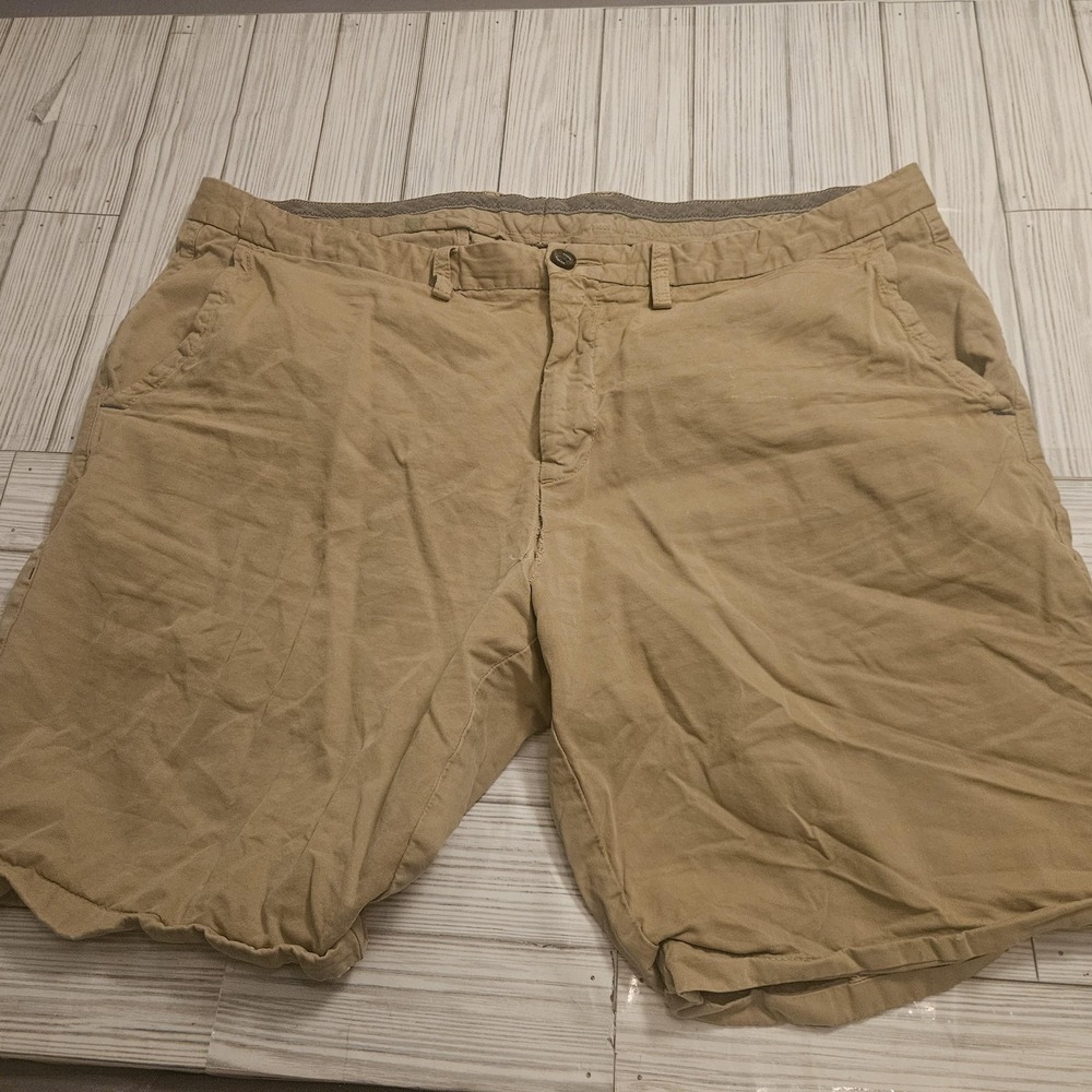 Tommy Bahama Shorts Mens 40 Khaki Tan Pima Cotton Modal Flat Front Casual Summer - Picture 6 of 6